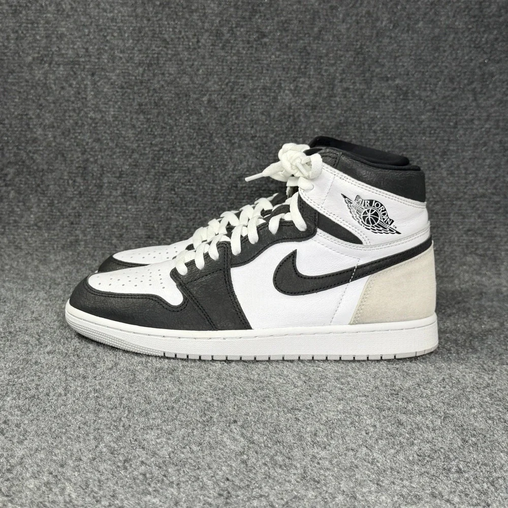 Air Jordan 1 Retro High OG Stage Haze Shoes Men's 10.5 White Grey Black Athletic